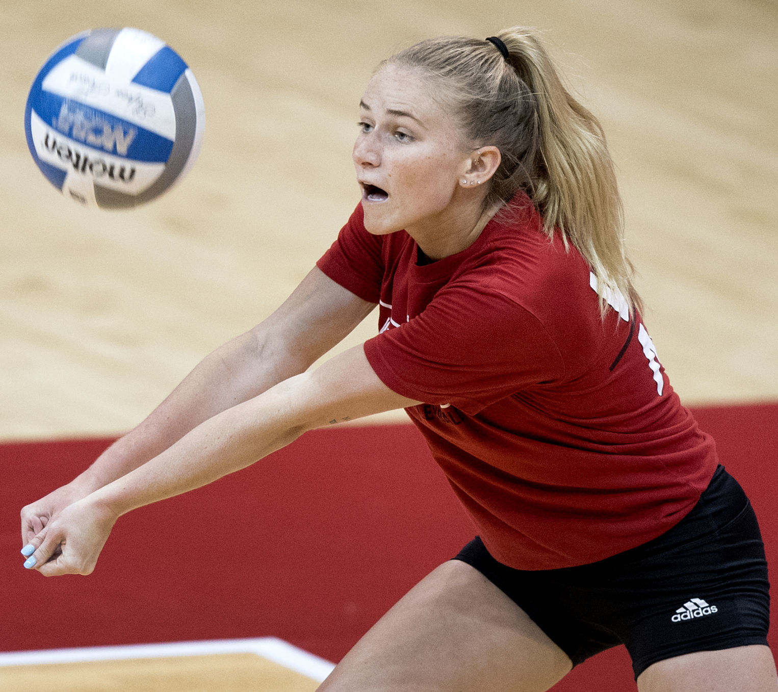Nebraska Volleyball Spring Practice, 3.29